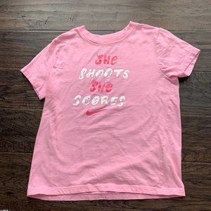 nike-graphic tee with writing